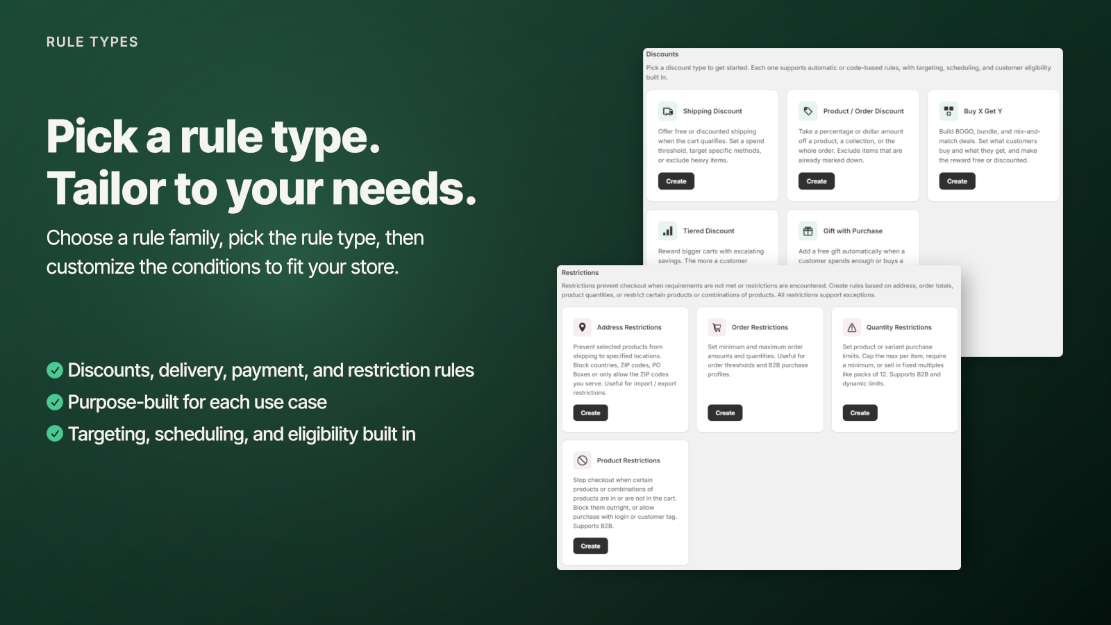 Pick a template, family browser preview